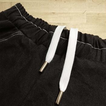 Black denim shorts with tag - Streetwear & Dancewear