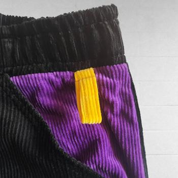 Black Velvet Loops Pant Variant- Streetwear & Dancewear