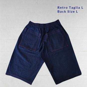 Shorts in jeans blu dettagli rossi  - Streetwear & Dancewear