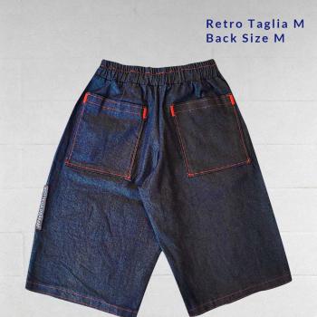 Shorts in jeans blu dettagli rossi  - Streetwear & Dancewear
