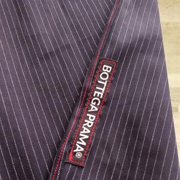 Baggy jeans gessati cuciture rosse | Streetwear & Dancewear