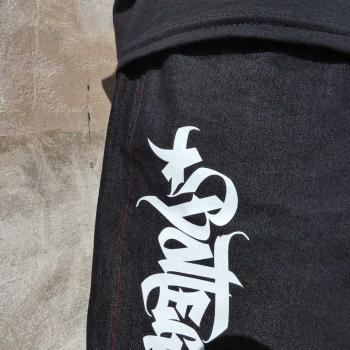 Shorts in jeans blu dettagli rossi  - Streetwear & Dancewear