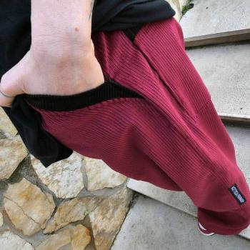 Pantaloni Velluto Rosso - Streetwear & Dancewear