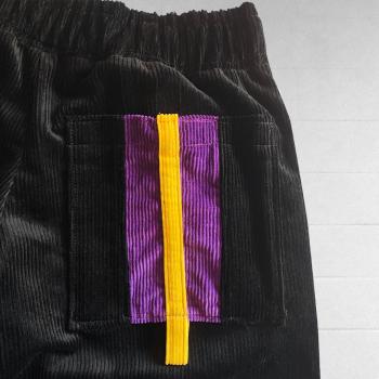Black Velvet Loops Pant Variant- Streetwear & Dancewear