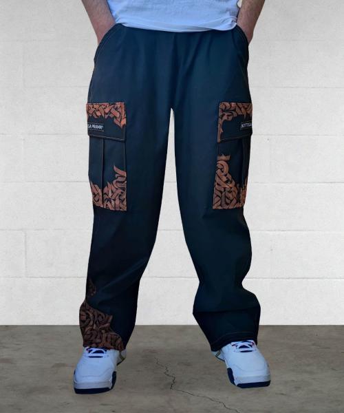 Cargo Blu Scuro Calligraphy Texture Limited Edition