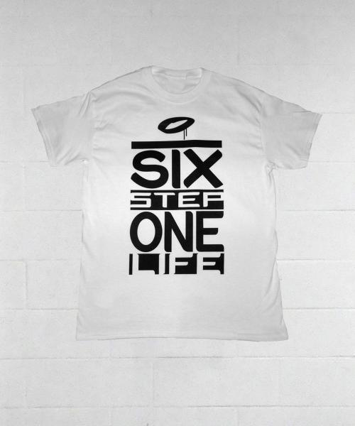 T-Shirt Six Step One Life Black Print