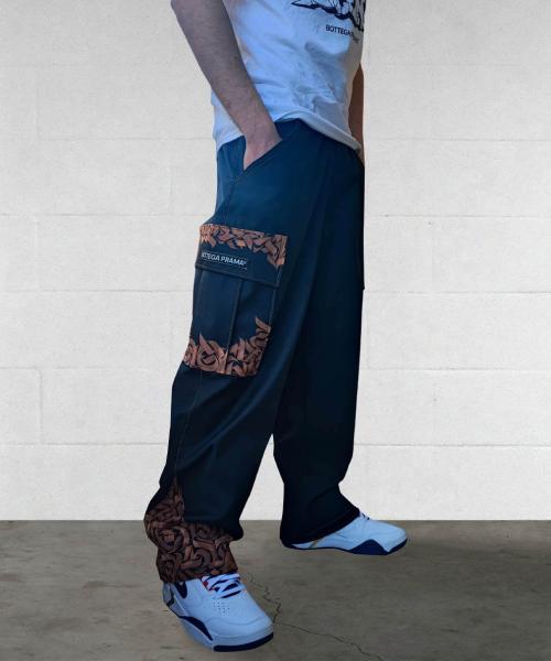 Cargo Blu Scuro Calligraphy Texture Limited Edition