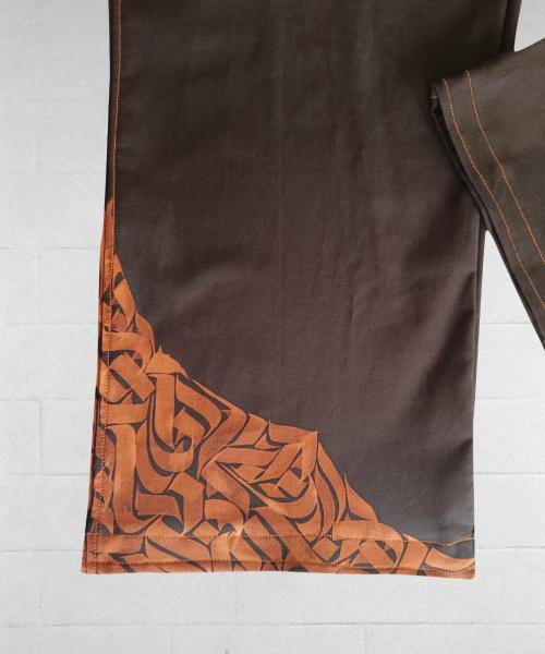 Cargo Blu Scuro Calligraphy Texture Limited Edition