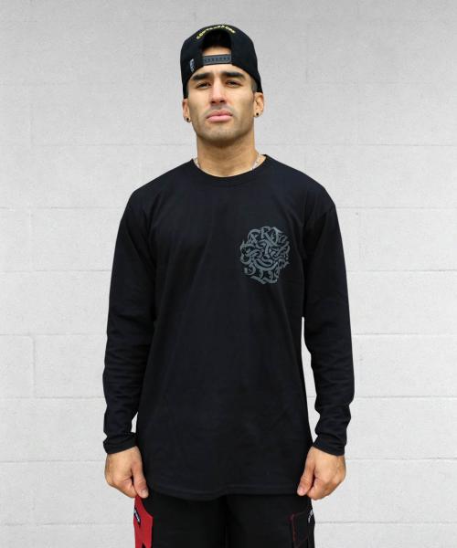 Black Longsleeve T-Shirt Grey Bpsl