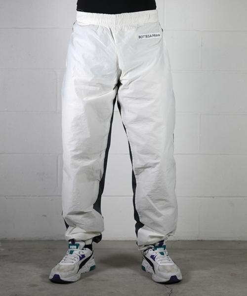 Double Color Spin Pants White-Grey