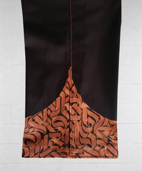 Cargo Blu Scuro Calligraphy Texture Limited Edition