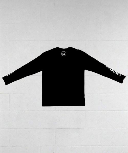 T-Shirt Nera a maniche lunghe Don't Bite | Breaking Clothing