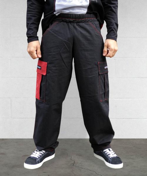 Cargo Baggy Spinpant Red Retina