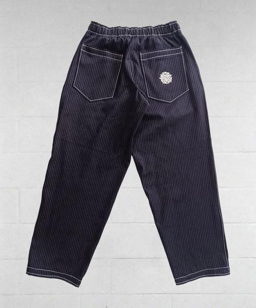 Baggy jeans gessati cuciture bianche | Streetwear & Dancewear