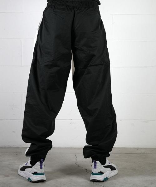 Double Color Spin Pants White Black