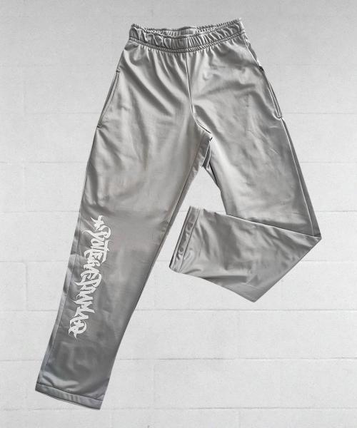 Grey acetate trousers Tag | Streetwear & Dancewear