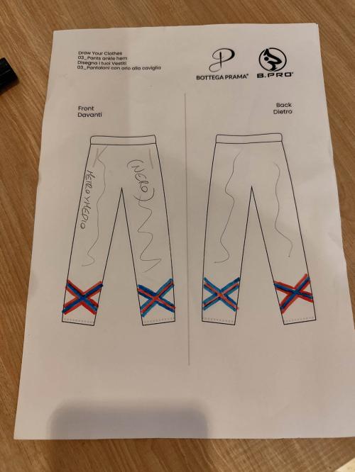 Pantaloni X due colori