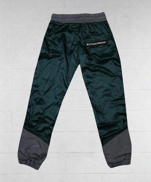 Green Grey Square Spin Pants