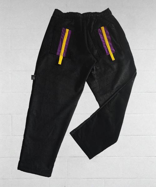Black Velvet Loops Pant Variant- Streetwear & Dancewear