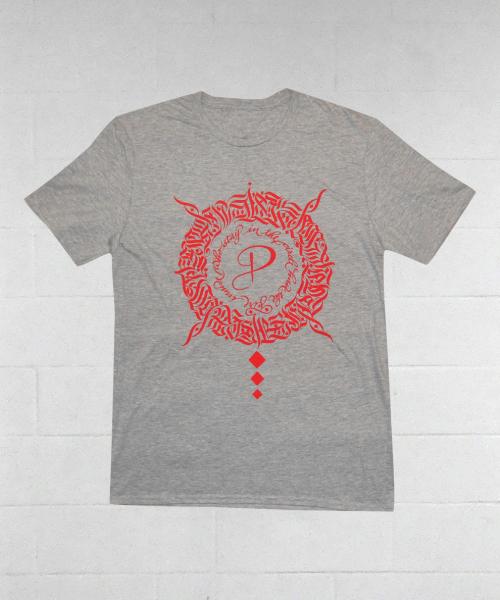 T-Shirt Grey FIRE INSIDE Red Print