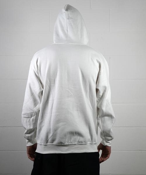 White Hoodie with BPSL embroidery and Zip