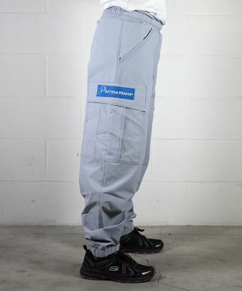 Grey Blue Cargo Spin Pants for Breaking